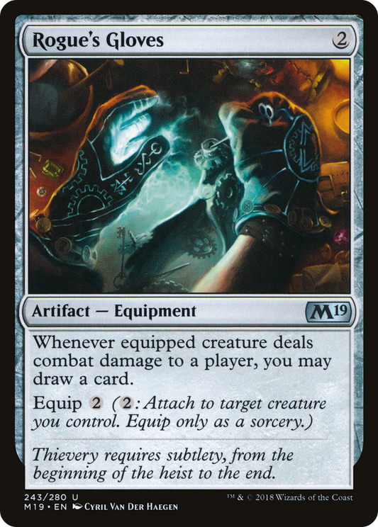 Rogue's Gloves (M19-243) - Core Set 2019 Foil