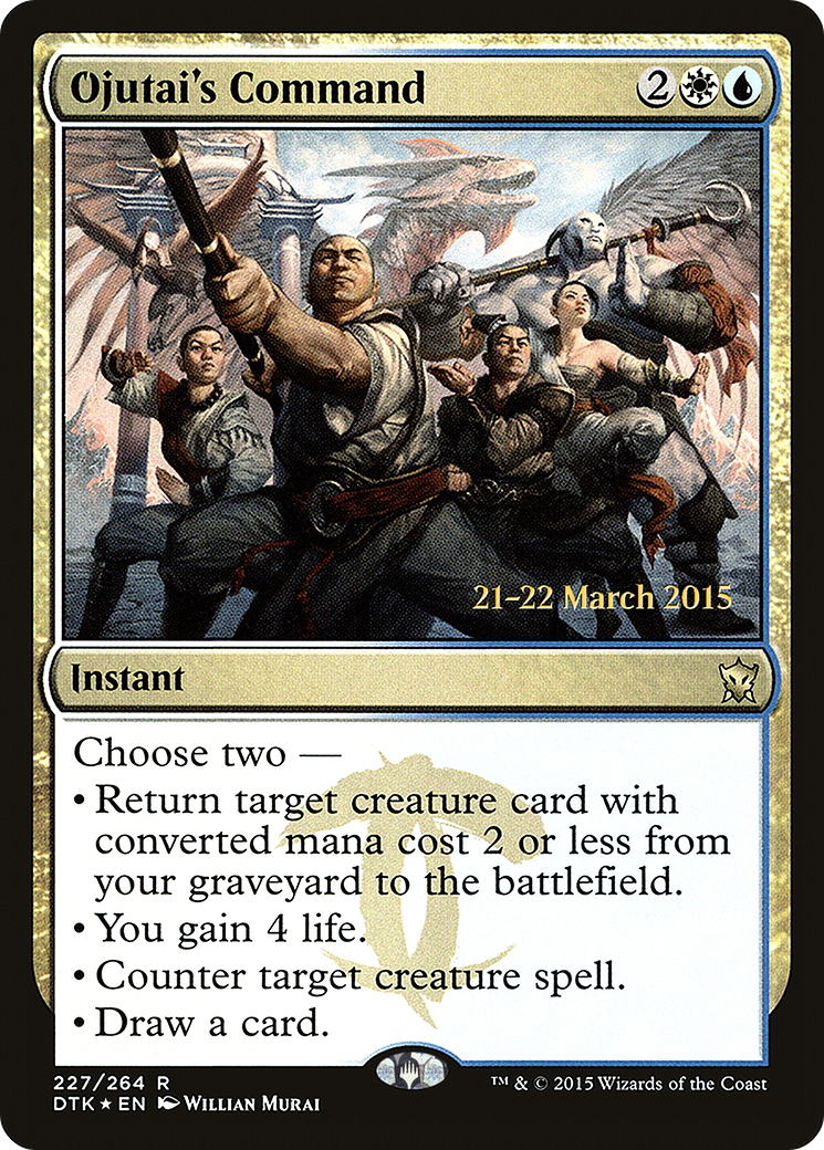 Ojutai's Command (PRE-227S) - Dragons of Tarkir Promos (Prerelease) Foil