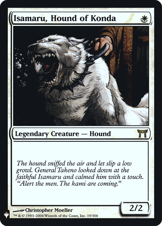 Isamaru, Hound of Konda (LIST-CHK-19) - The List Foil