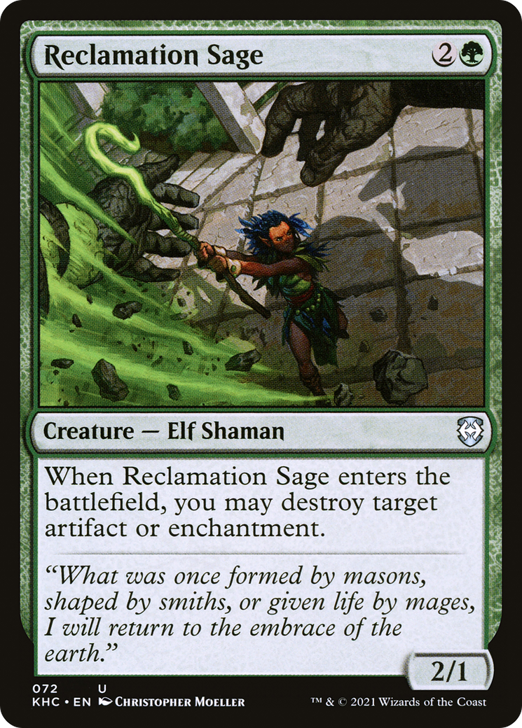 Reclamation Sage (KHC-072) - Kaldheim Commander