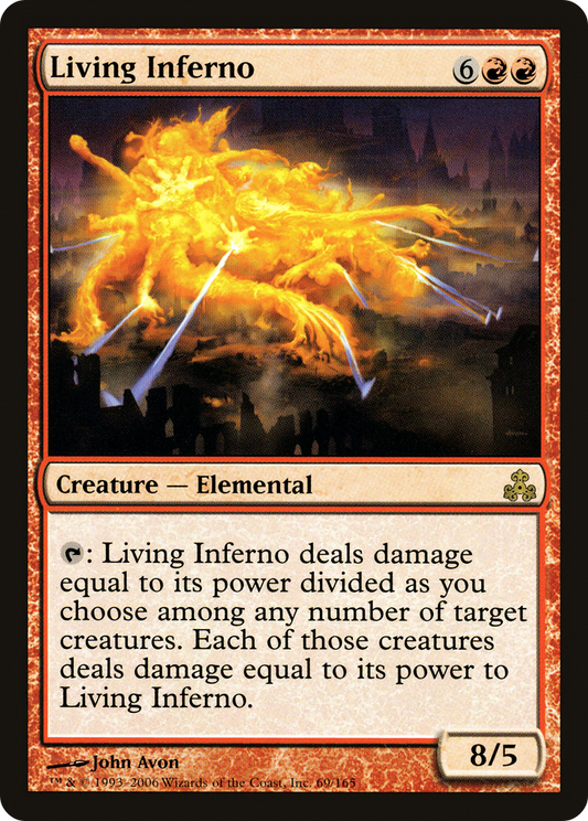 Living Inferno (GPT-069) - Guildpact Foil