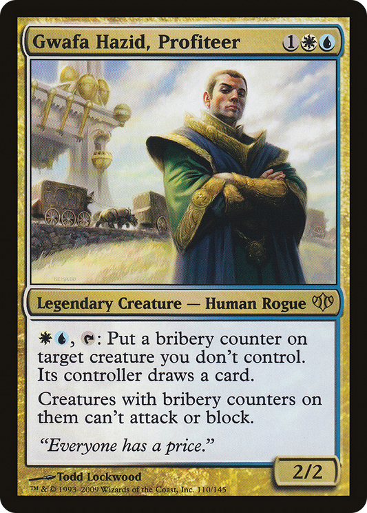 Gwafa Hazid, Profiteer (CON-110) - Conflux Foil