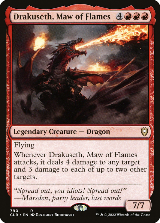 Drakuseth, Maw of Flames (CLB-790) - Commander Legends: Battle for Baldur's Gate