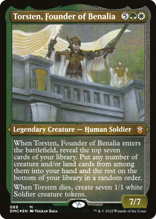 Torsten, Founder of Benalia (DMC-069) - Dominaria United Commander Etched Foil