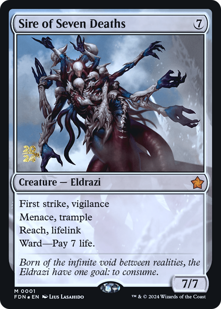 Sire of Seven Deaths (PRE-001) - Foundations Promos (Prerelease) Foil