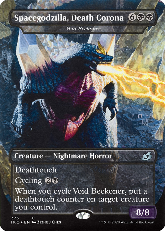 Void Beckoner  (Borderless)(IKO-373) - Ikoria: Lair of Behemoths / Spacegodzilla, Death Corona Foil