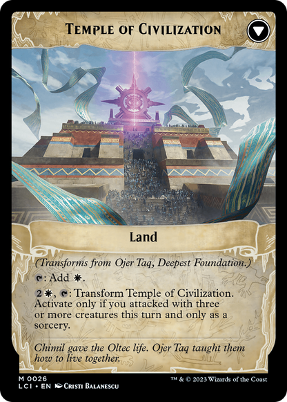 Ojer Taq, Deepest Foundation // Temple of Civilization (LCI-026) - The Lost Caverns of Ixalan Foil