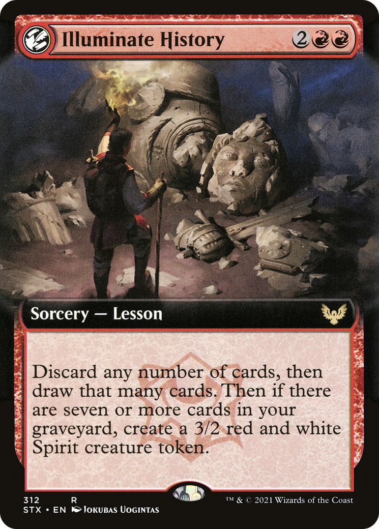 Illuminate History (Extended Art) (STX-312) - Strixhaven: School of Mages: (Extended Art, lesson)