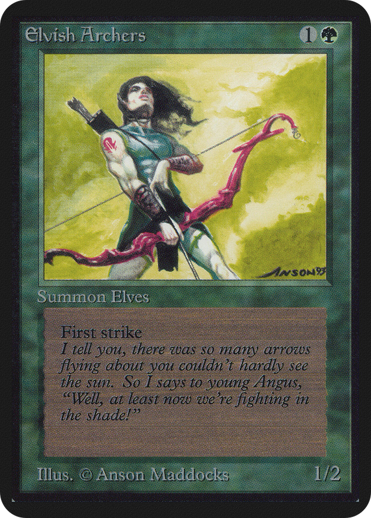 Elvish Archers (LEA-191) - Limited Edition Alpha