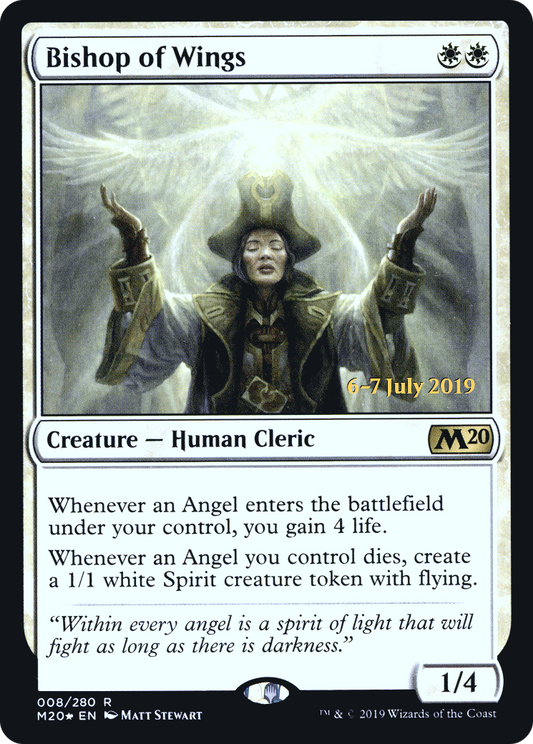 Bishop of Wings (PM20-08S) - Core Set 2020 Promos Foil