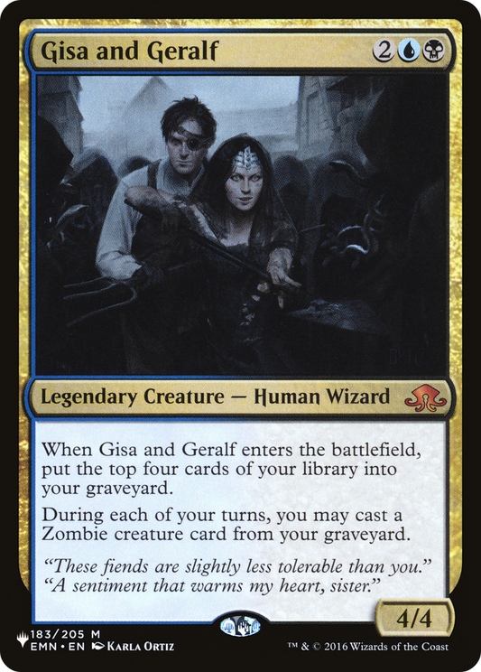 Gisa and Geralf (LIST-EMN-183) - The List
