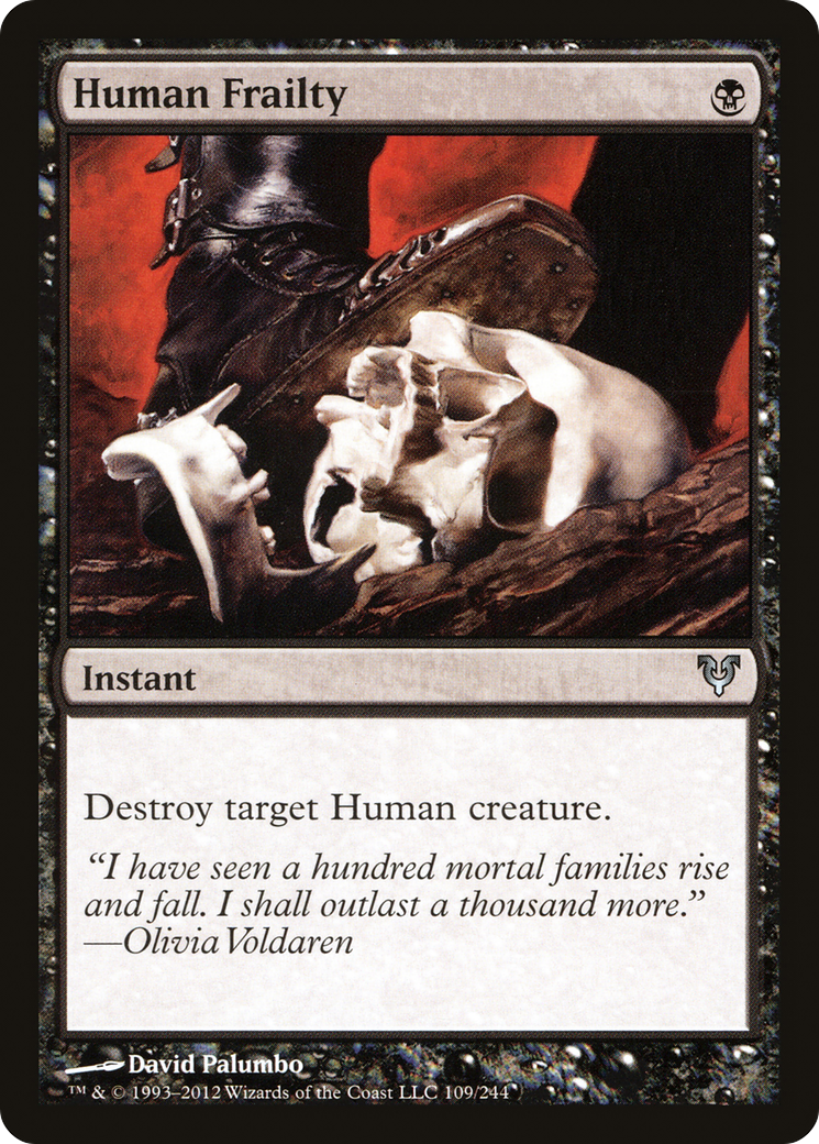 Human Frailty (AVR-109) - Avacyn Restored Foil