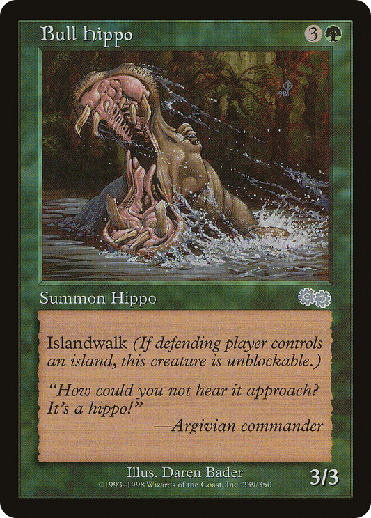 Bull Hippo (USG-239) - Urza's Saga