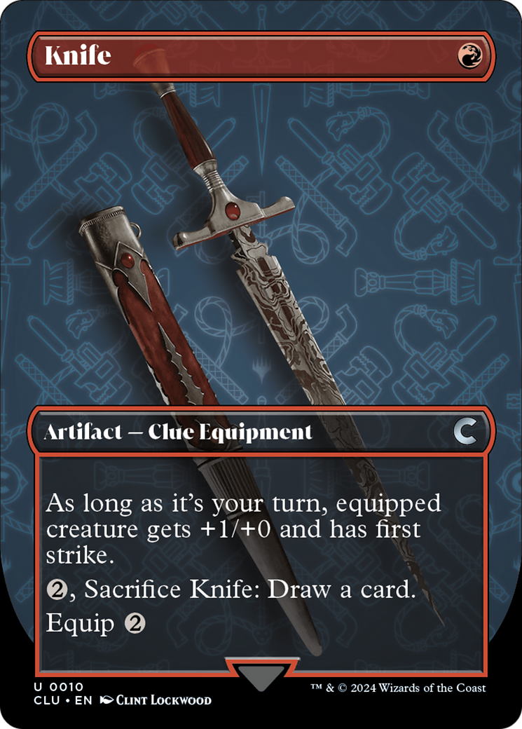 Knife (CLU-010) - Ravnica: Clue Edition (Borderless)