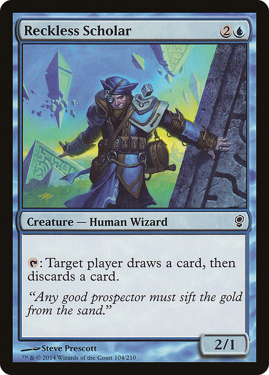 Reckless Scholar (CNS-104) - Conspiracy Foil