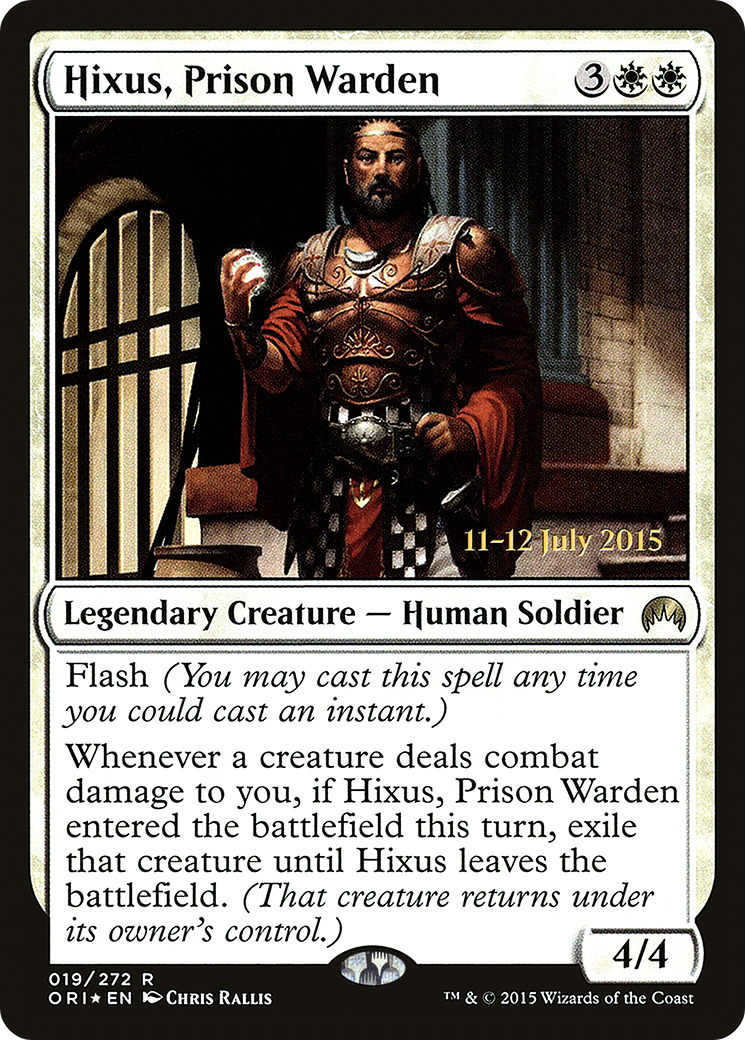 Hixus, Prison Warden (PORI-19S) - Magic Origins Promos Foil