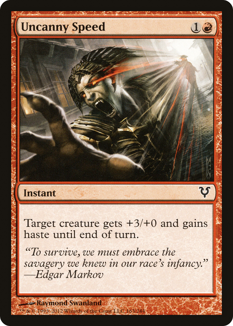 Uncanny Speed (AVR-163) - Avacyn Restored Foil