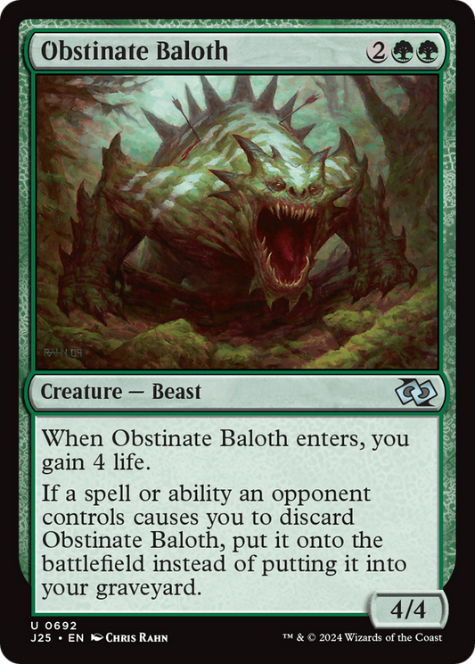 Obstinate Baloth (J25-692) - Foundations Jumpstart Foil