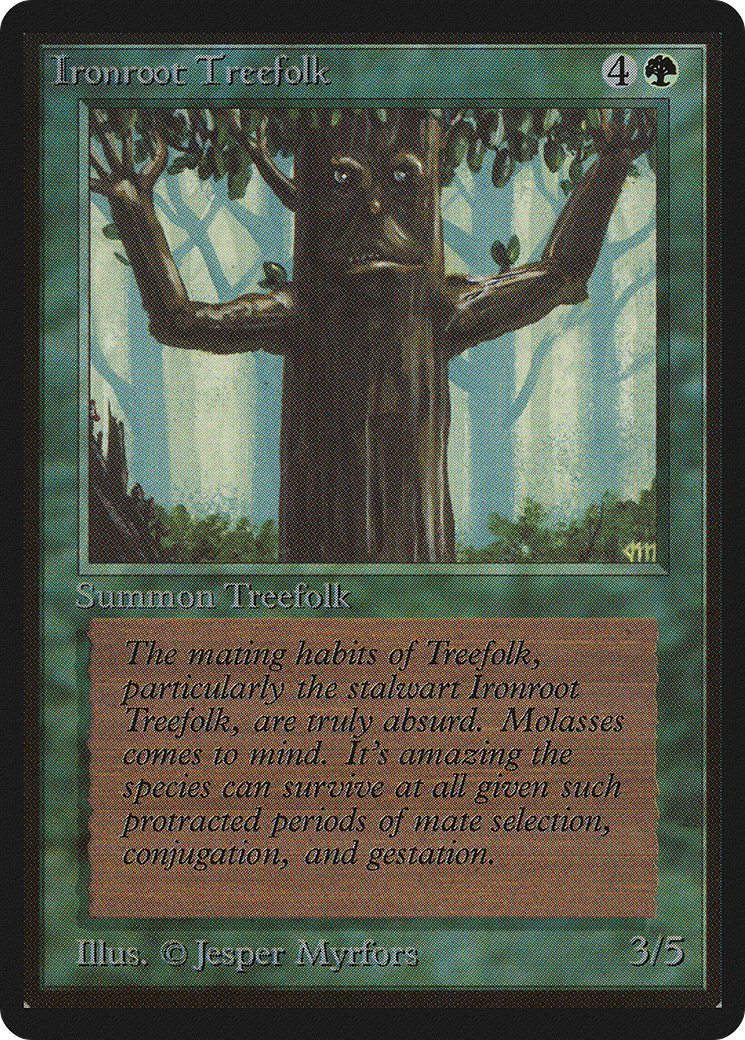 Ironroot Treefolk (LEB-204) - Limited Edition Beta