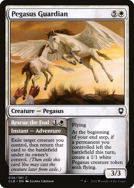 Pegasus Guardian // Rescue the Foal (CLB-036) - Commander Legends: Battle for Baldur's Gate