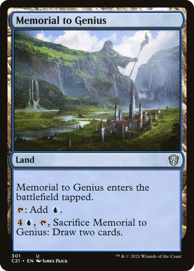 Memorial to Genius (C21-301) - Commander 2021