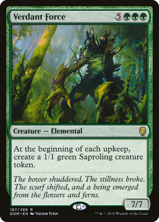 Verdant Force (DOM-187) - Dominaria Foil