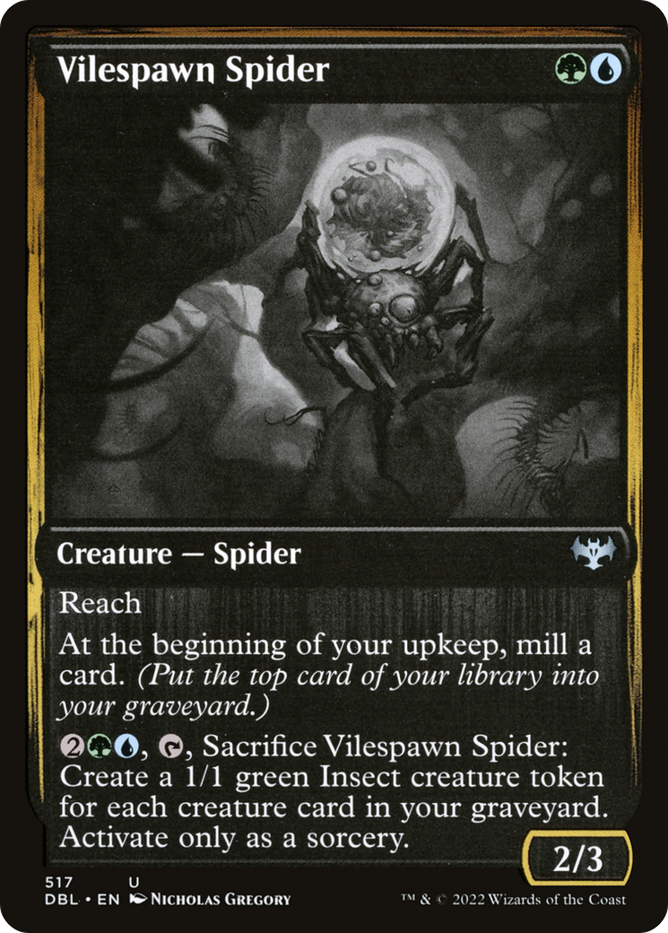 Vilespawn Spider  (DBL-517) - Innistrad: Double Feature Foil