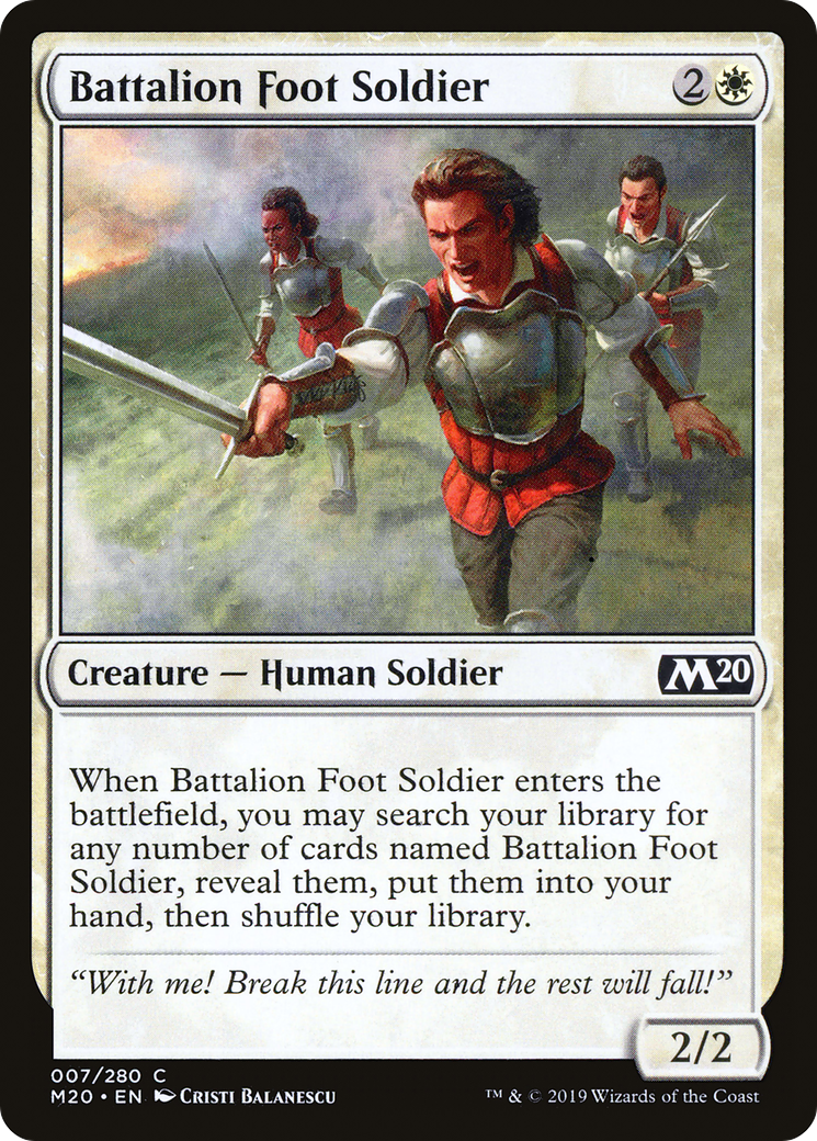 Battalion Foot Soldier (M20-007) - Core Set 2020