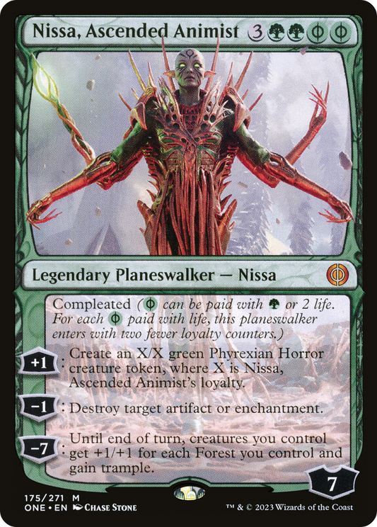 Nissa, Ascended Animist (ONE-175) - Phyrexia: All Will Be One Foil