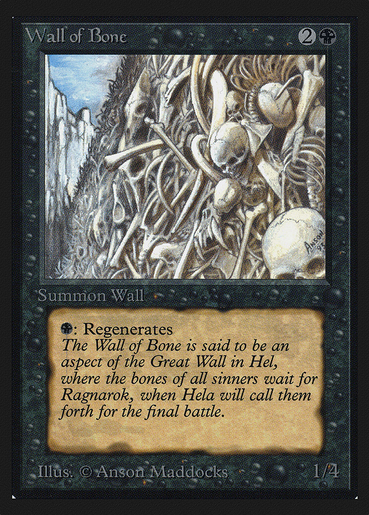 Wall of Bone (IED-133) - Intl. Collectors' Edition