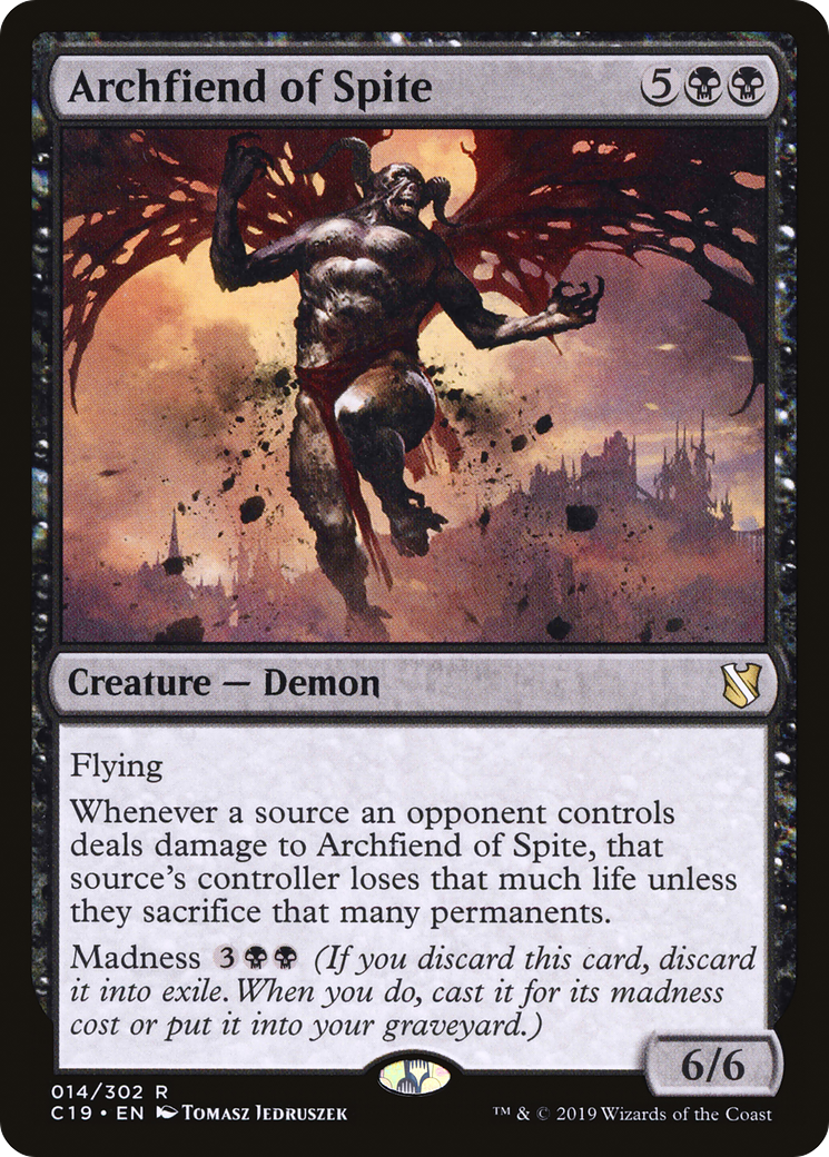 Archfiend of Spite (C19-014) - Commander 2019