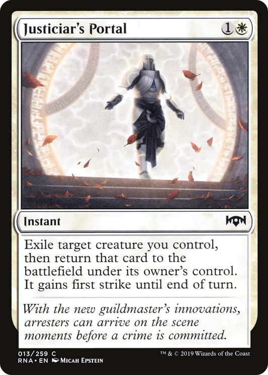 Justiciar's Portal (RNA-013) - Ravnica Allegiance