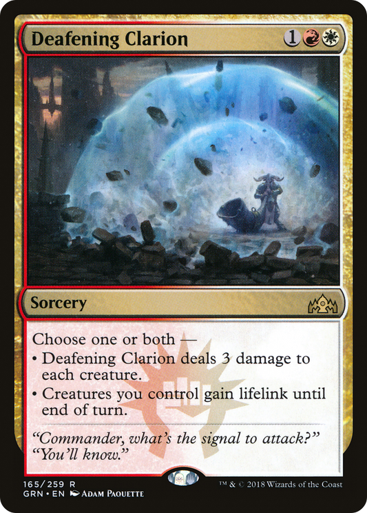 Deafening Clarion (GRN-165) - Guilds of Ravnica Foil