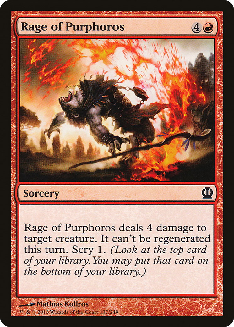 Rage of Purphoros (THS-137) - Theros