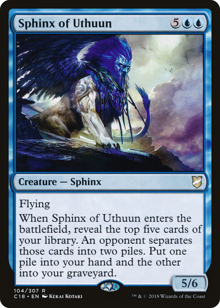 Sphinx of Uthuun  (C18-104) - Commander 2018