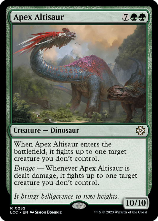 Apex Altisaur (LCC-232) - The Lost Caverns of Ixalan Commander