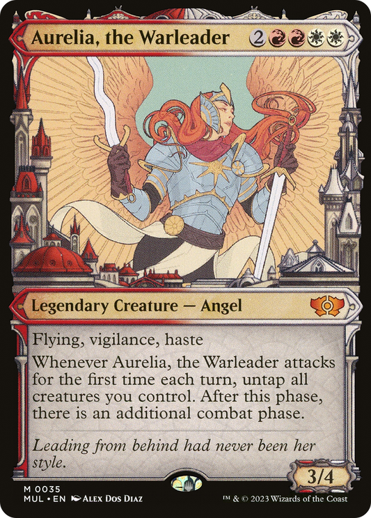 Aurelia, the Warleader (MUL-035) - Multiverse Legends: (Showcase) Foil