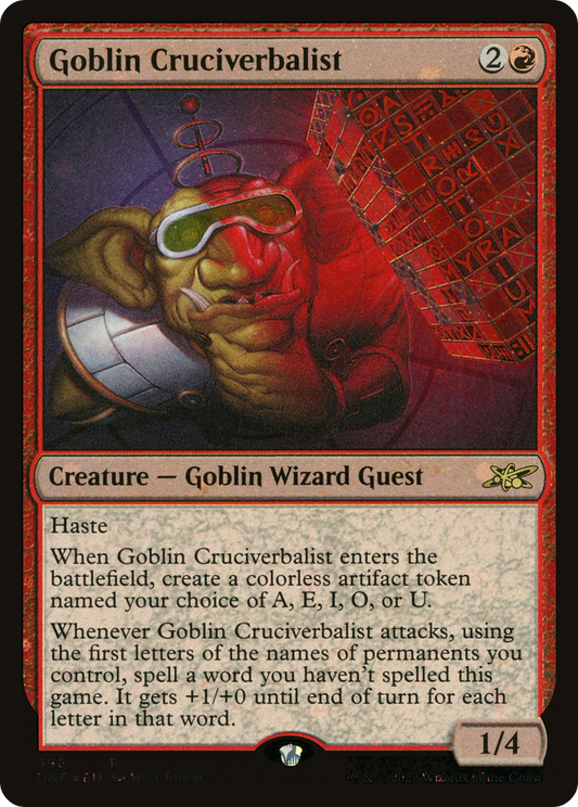 Goblin Cruciverbalist (UNF-396) - Unfinity Foil