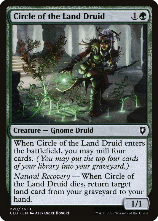 Circle of the Land Druid (CLB-220) - Commander Legends: Battle for Baldur's Gate Foil