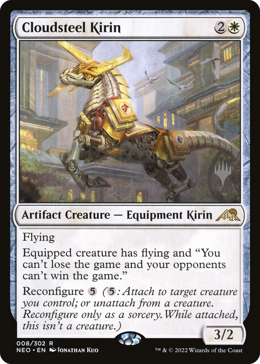 Cloudsteel Kirin (PPNEO-008) - Kamigawa: Neon Dynasty Promos (Promo Pack) Foil
