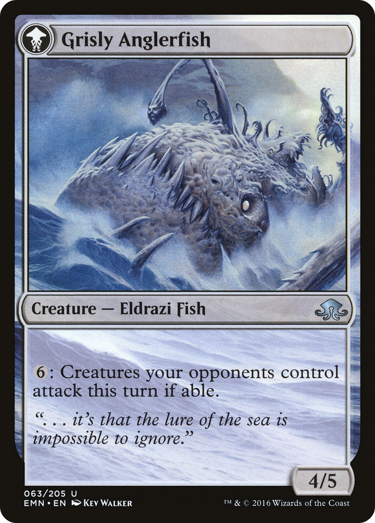 Grizzled Angler // Grisly Anglerfish (EMN-063) - Eldritch Moon: (mooneldrazidfc)