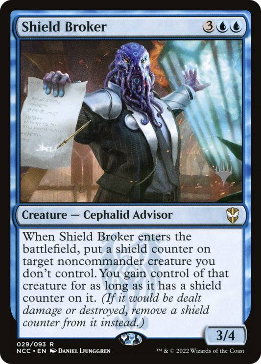 Shield Broker (PNCC-29P) - New Capenna Commander Promos Foil