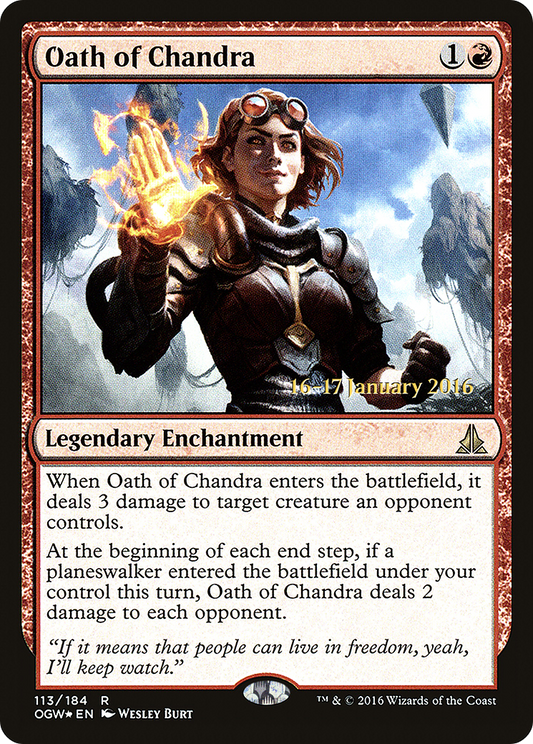 Oath of Chandra (POGW-113S) - Oath of the Gatewatch Promos Foil