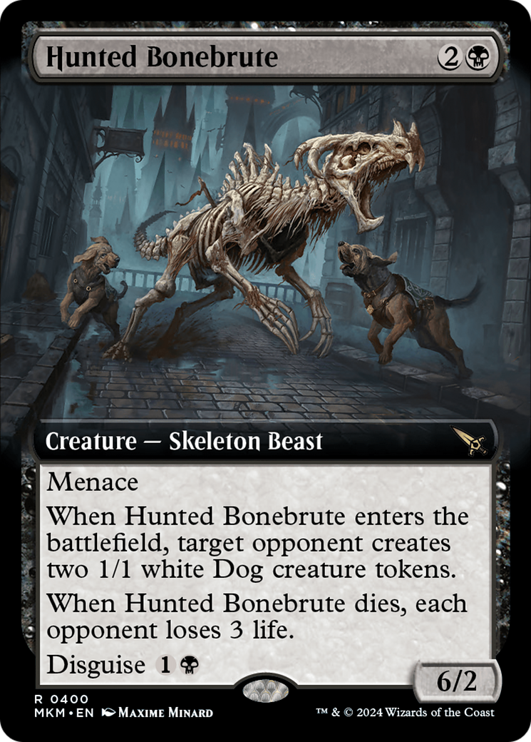 Hunted Bonebrute (Extended Art)  (MKM-400) - Murders at Karlov Manor: (Extended Art) Foil