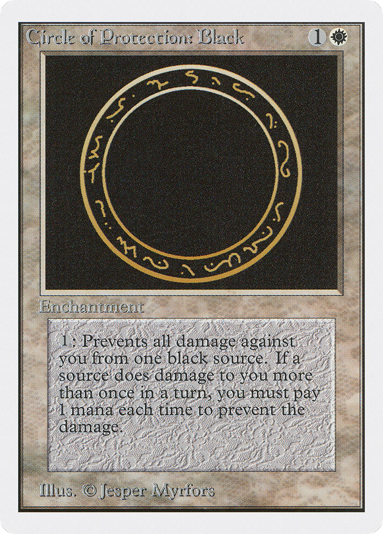 Circle of Protection: Black (2ED-010) - Unlimited Edition