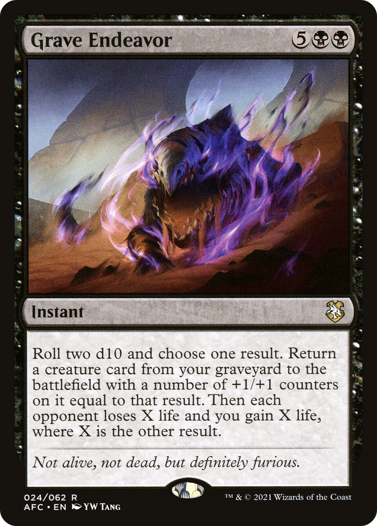 Grave Endeavor (AFC-024) - Forgotten Realms Commander