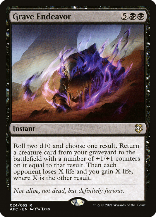 Grave Endeavor (AFC-024) - Forgotten Realms Commander