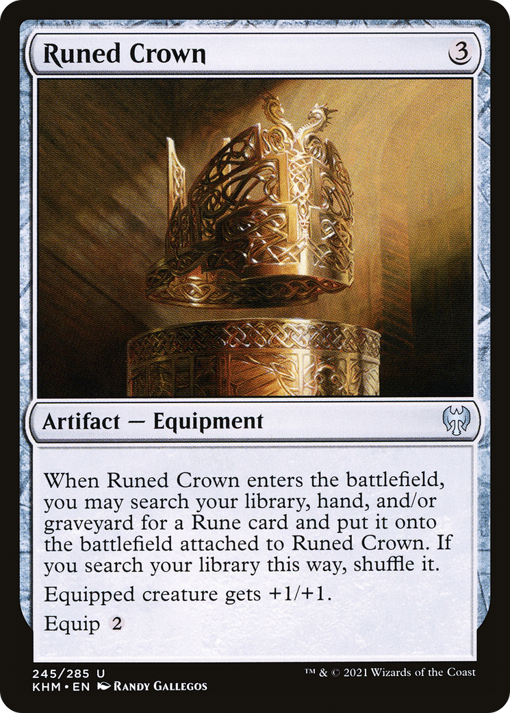 Runed Crown  (KHM-245) - Kaldheim Foil