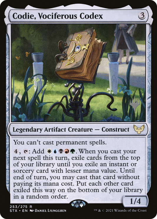 Codie, Vociferous Codex (PPSTX-253P) - Strixhaven: School of Mages Promos Foil (Promo Pack)