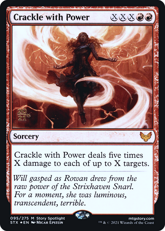 Crackle with Power (PRE-95S) - Strixhaven: School of Mages Promos Foil